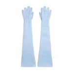 Safiyaa Elda Gloves in Pale Blue | Gloves | Coveti
