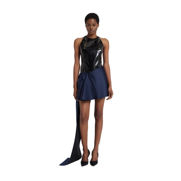 Safiyaa Ewa Belt in Maritime Blue | Belts | Coveti