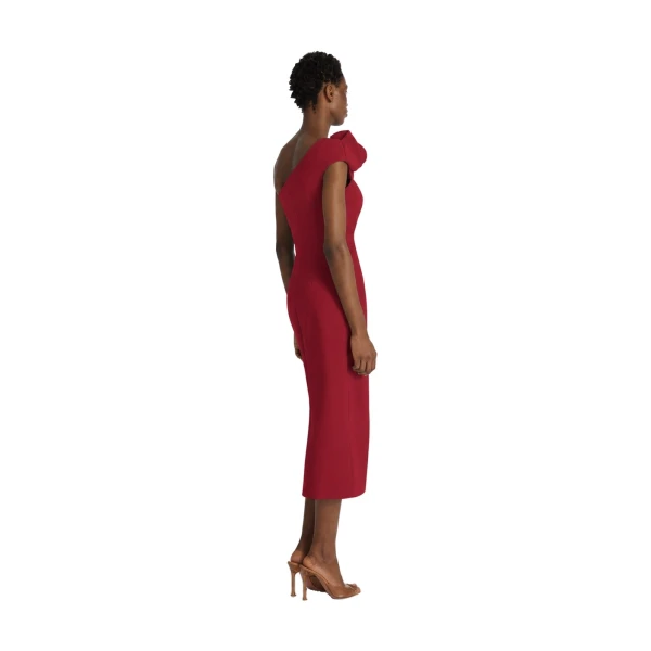 Safiyaa Granalle Midi Dress in Rhubarb | Midi Dresses | Coveti