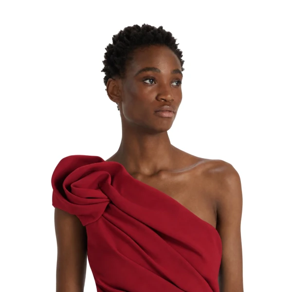 Safiyaa Granalle Midi Dress in Rhubarb | Midi Dresses | Coveti