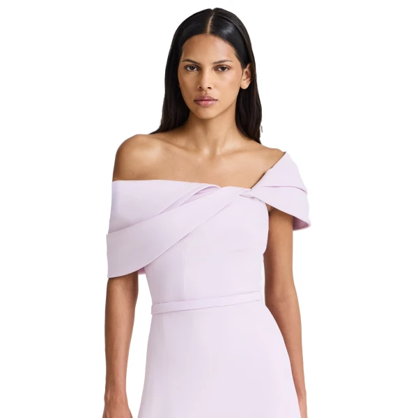 Safiyaa Jahna Long Dress in Lilac Snow | Maxi Dresses | Coveti