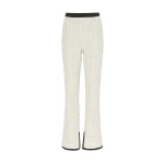 Safiyaa Jeona Trousers in Golden Ivory | Pants | Coveti