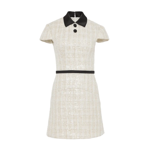 Karoh Short Dress in Golden Ivory