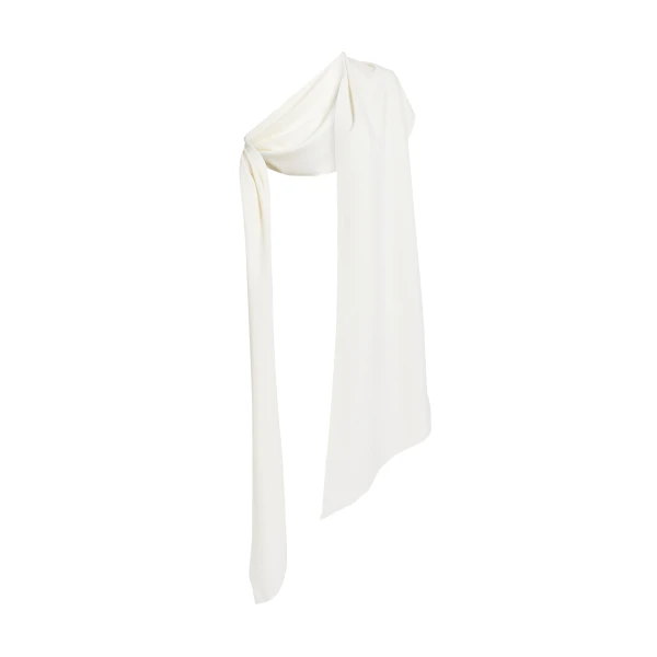 Long Shawl Scarf in Ivory