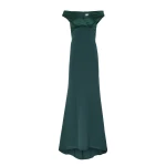 Safiyaa Merissa Long Dress in Darkest Spruce | Maxi Dresses | Coveti