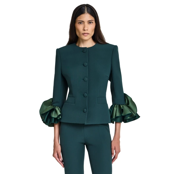 Safiyaa Omona Jacket in Darkest Spruce | Jackets | Coveti