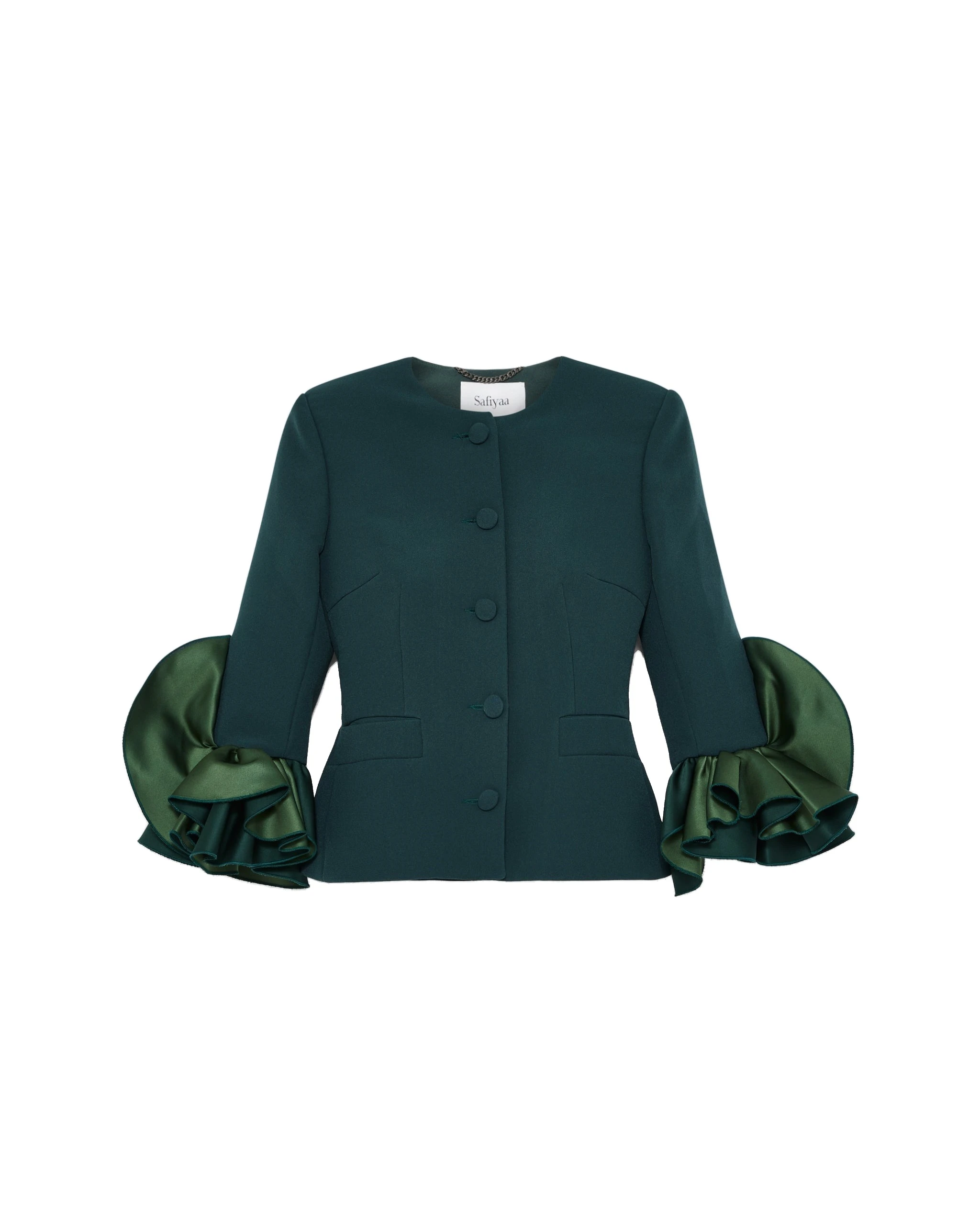 Safiyaa Omona Jacket in Darkest Spruce Safiyaa Omona Jacket in Darkest Spruce | Jackets | Coveti