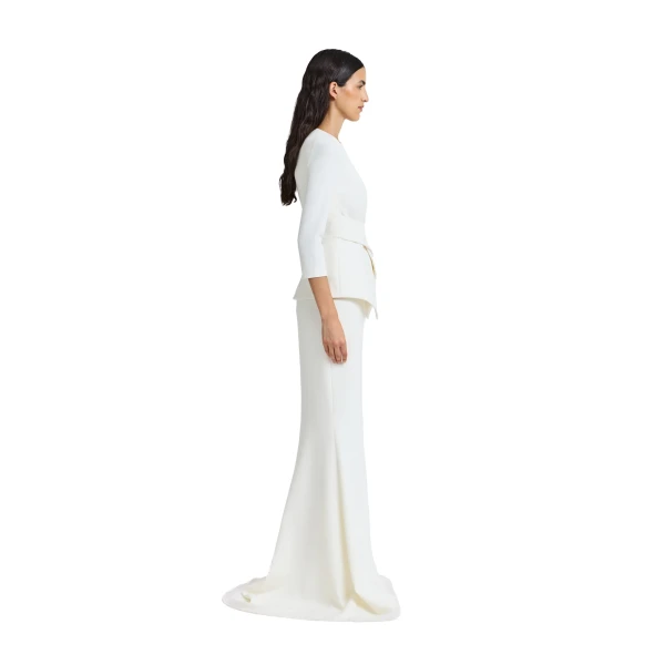 Safiyaa Otora Top in Ivory | Tops | Coveti
