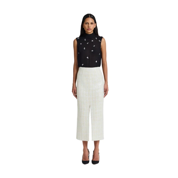 Safiyaa Paline Skirt in Golden Ivory | Skirts | Coveti