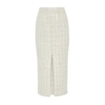 Safiyaa Paline Skirt in Golden Ivory | Skirts | Coveti