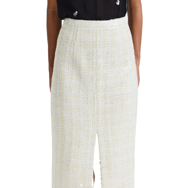 Safiyaa Paline Skirt in Golden Ivory | Skirts | Coveti