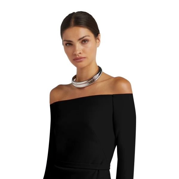 Safiyaa Rory Long Dress in Black | Maxi Dresses | Coveti
