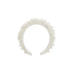 Safiyaa Sarrah Pearl Headband | Hair Accessories | Coveti