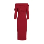Safiyaa Vera Midi Dress in Rhubarb | Midi Dresses | Coveti