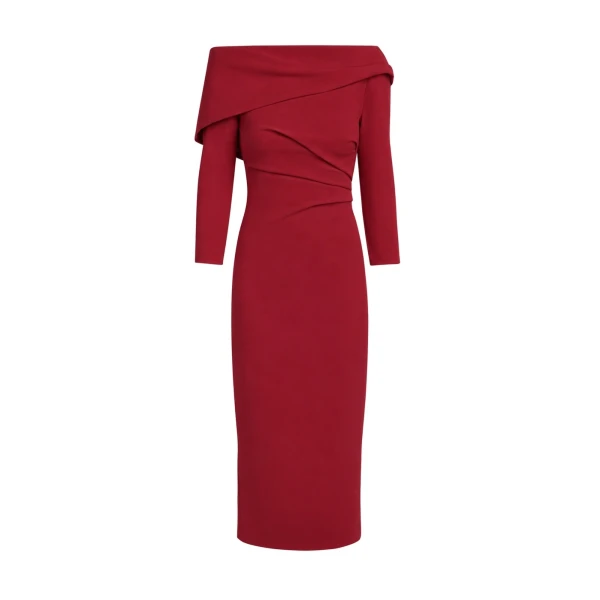 Vera Midi Dress in Rhubarb