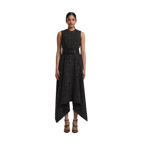 Safiyaa Waltonz Belt in Black Vegan Leather | Belts | Coveti