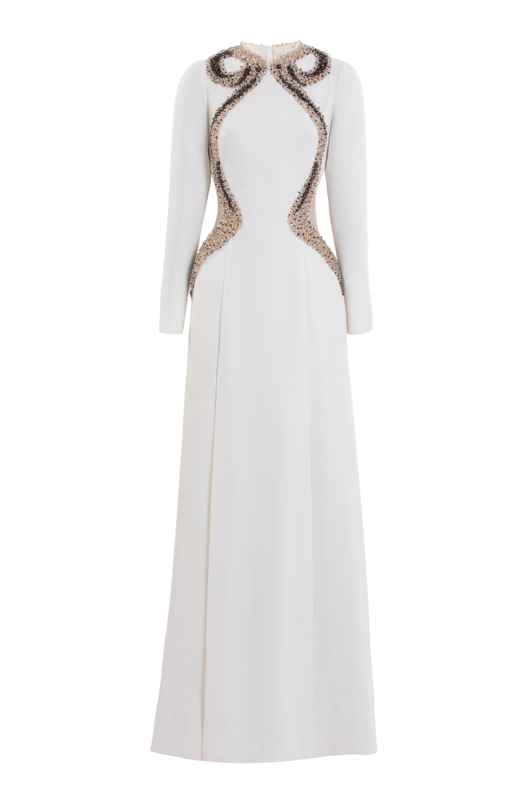 Saiid Kobeisy Embellished Long Dress in Ivory Saiid Kobeisy Embellished Long Dress in Ivory