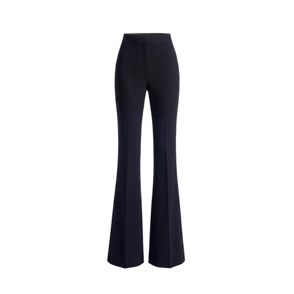 Saiid Kobeisy Flare Trousers in Jet Black