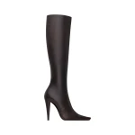 Brown Saint Laurent 77 Boots in Smooth Leather, Brown | Boots