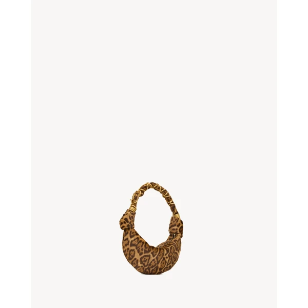 Multicolour Saint Laurent Amalia Mini Hobo in Pony Hair Leather, view 5 | Mini Bags