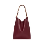 Red Saint Laurent Amalia in Smooth Leather, Deep Raspberry | Shoulder & Crossbody Bags