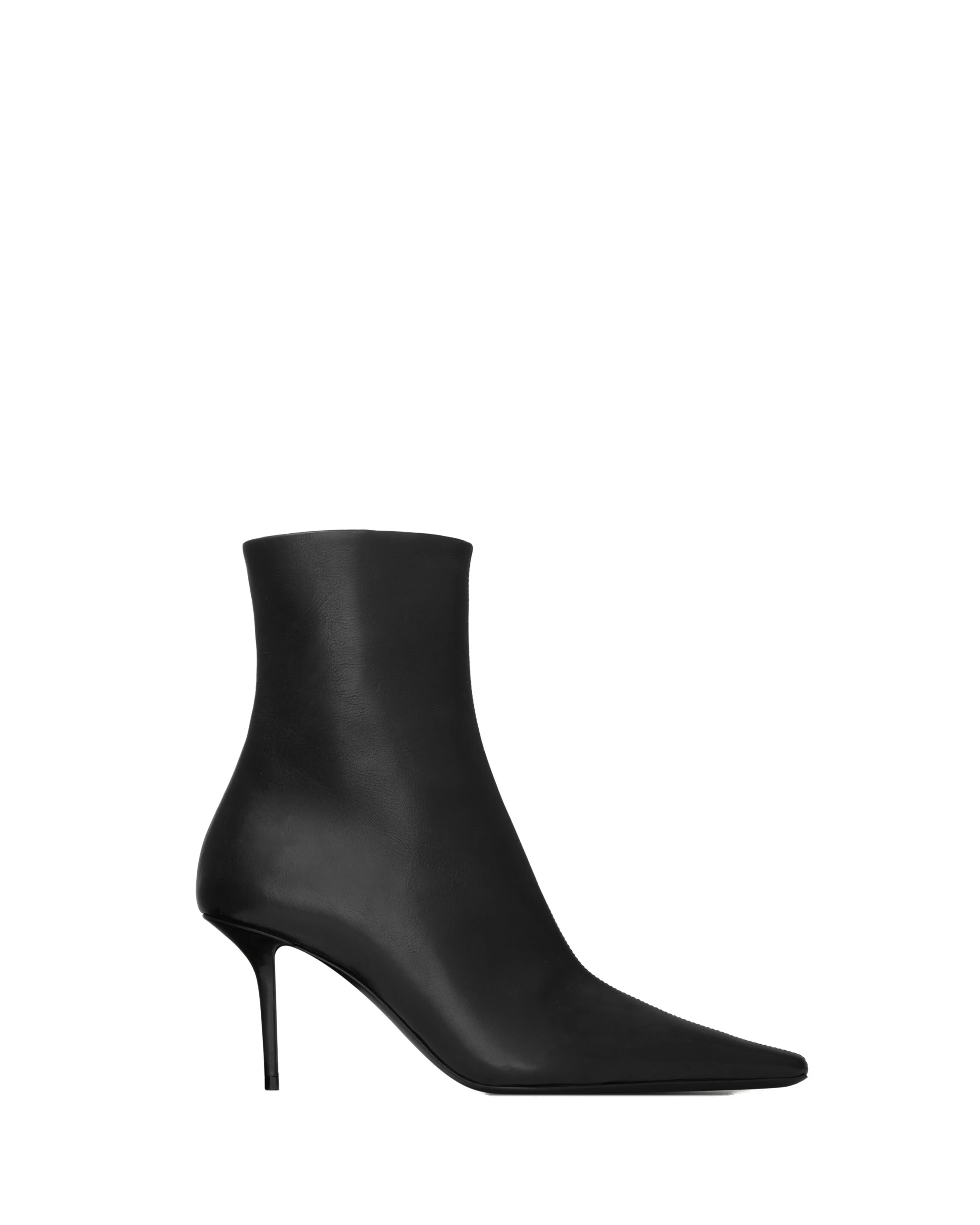 Saint Laurent Ashley Booties in Smooth Leather, Black, 75 mm Black Saint Laurent Ashley Booties in Smooth Leather, Black, 75 mm | Boots