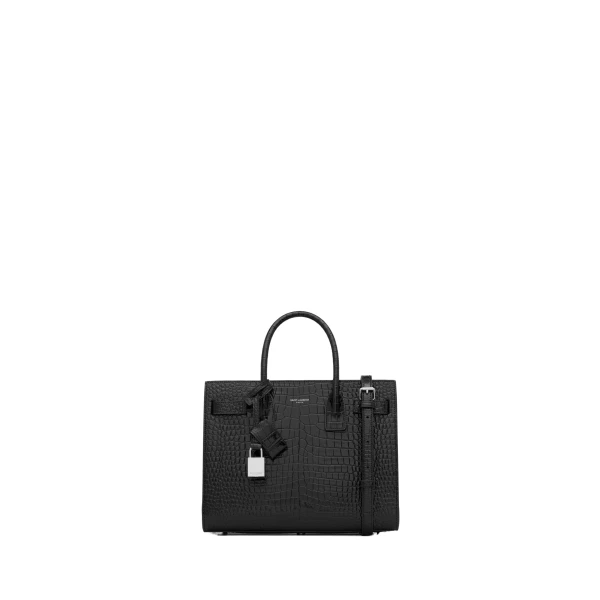 Baby Sac de Jour in Crocodile-Embossed Leather
