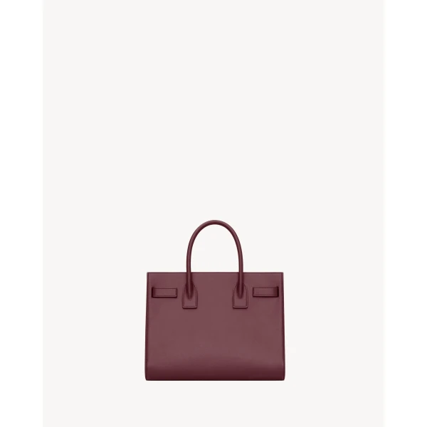 Red Saint Laurent Baby Sac de Jour in Smooth Leather, view 3 | Totes & Top-Handle Bags