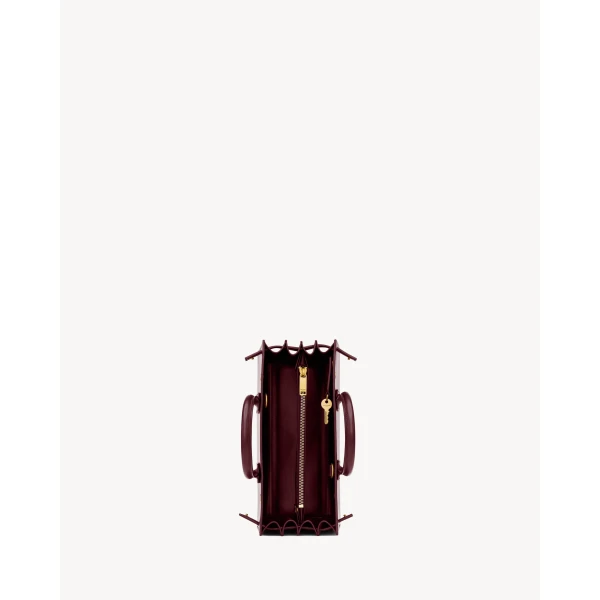 Red Saint Laurent Baby Sac de Jour in Smooth Leather, view 5 | Totes & Top-Handle Bags