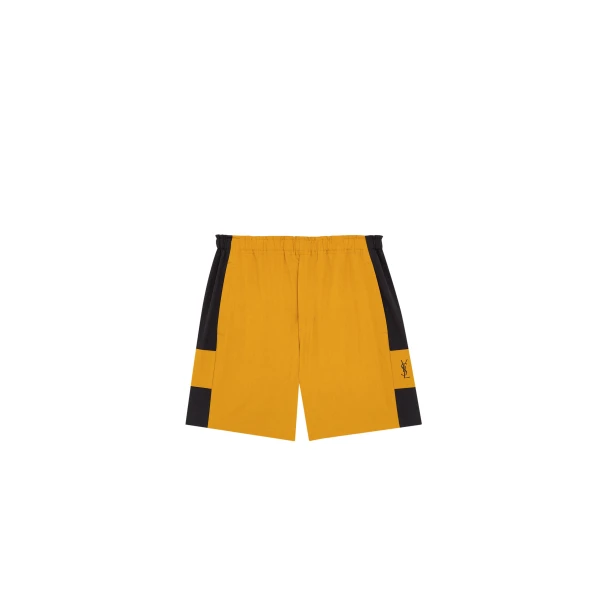 Multicolour Saint Laurent Cassandre Bermuda Shorts in Cotton | Tailored pants