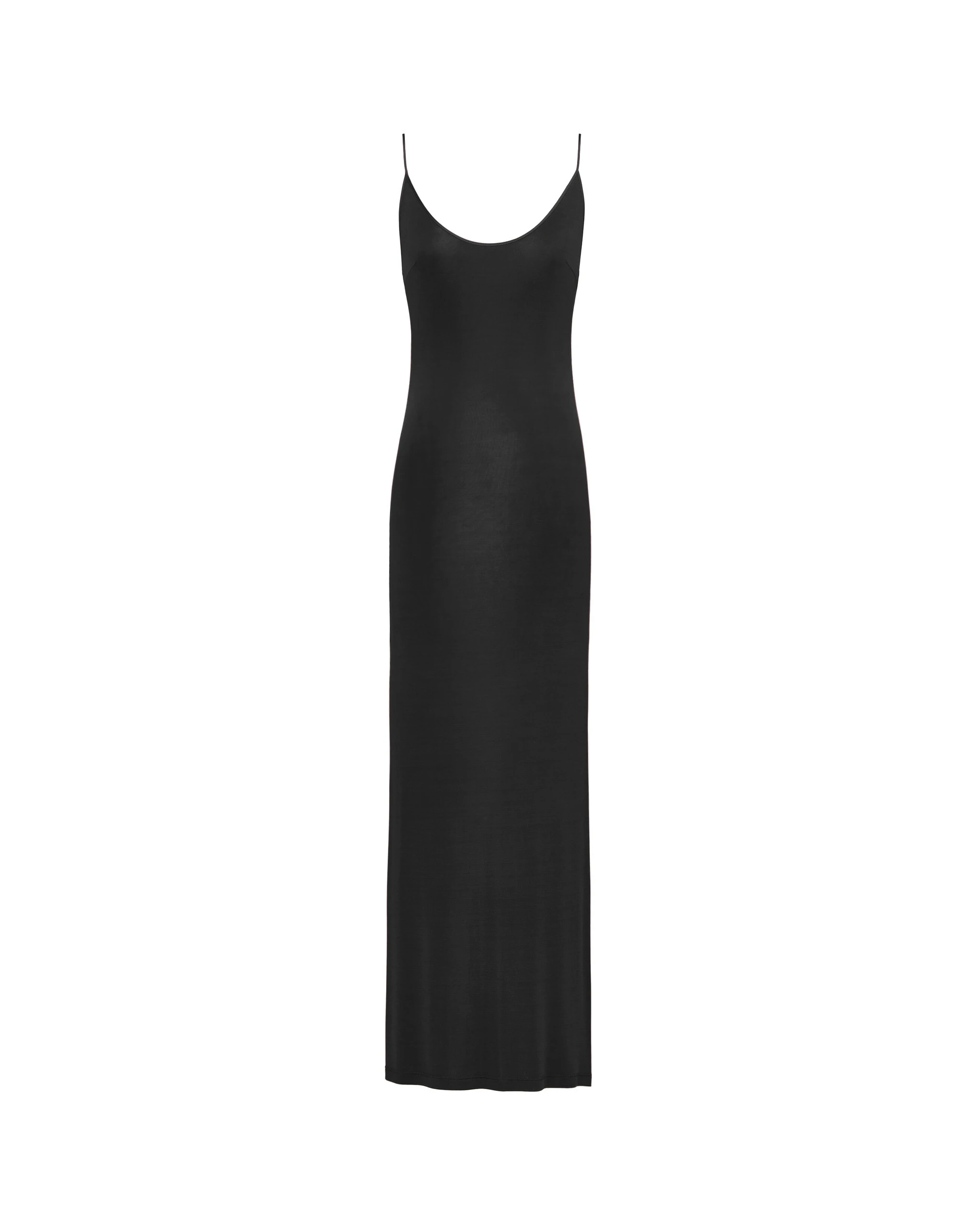 Saint Laurent Cassandre-Chain Backless Dress in Knit Black Saint Laurent Cassandre-Chain Backless Dress in Knit | Dresses