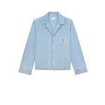 Blue Saint Laurent Cassandre Shirt in Chambray | Shirts