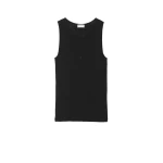 Black Saint Laurent Cassandre Tank Top, Black | Sleeveless