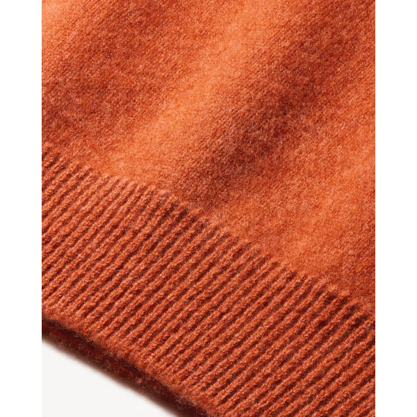 Beige Saint Laurent Crewneck Sweater in Cashmere, Terre de Sienne, view 4 | Sweaters