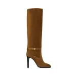 Brown Saint Laurent Diane Boots in Suede | Boots