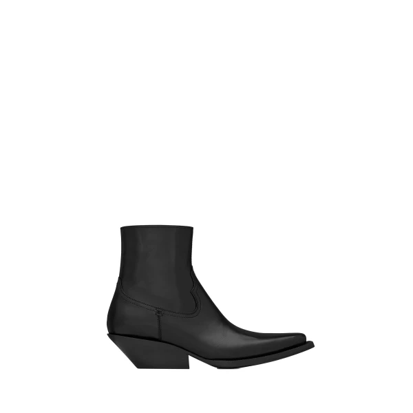 Dylan Booties in Smooth Leather
