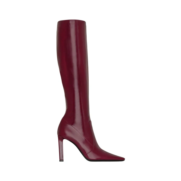 Francoise Boots in Smooth Leather, Bordeaux