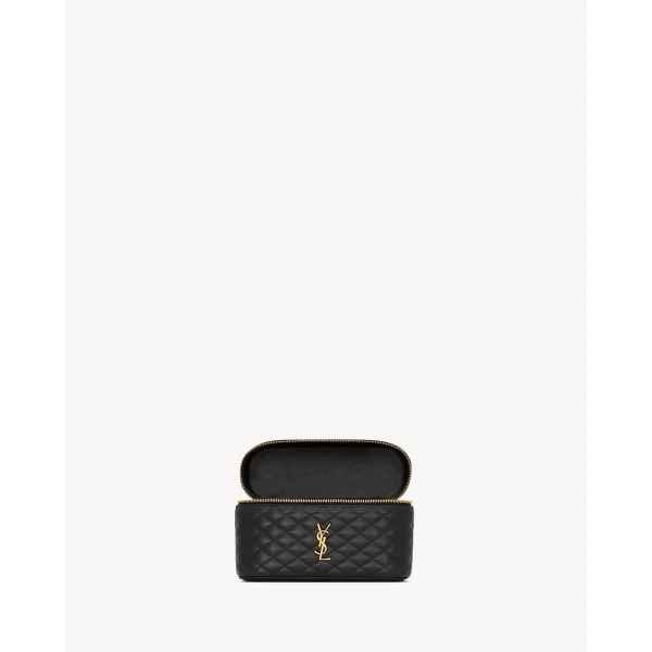 Black Saint Laurent Gaby Vanity Large in Lambskin, view 5 | Shoulder & Crossbody Bags