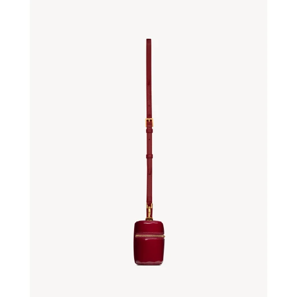 Red Saint Laurent Gaby Vanity in Patent Leather, view 4 | Mini Bags