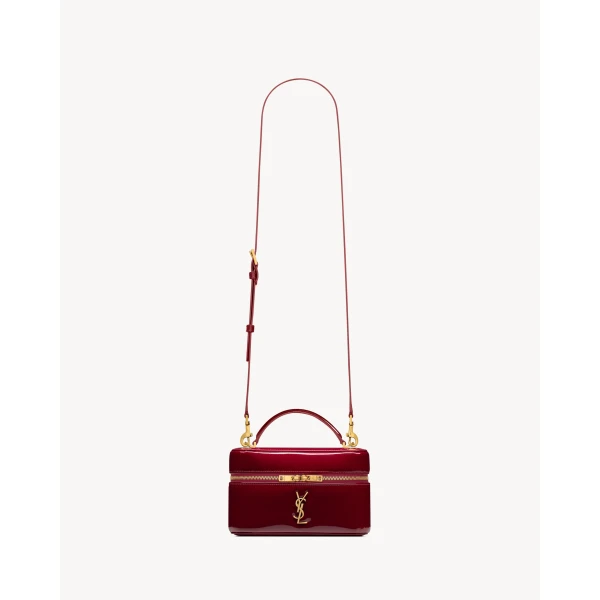Red Saint Laurent Gaby Vanity in Patent Leather | Mini Bags