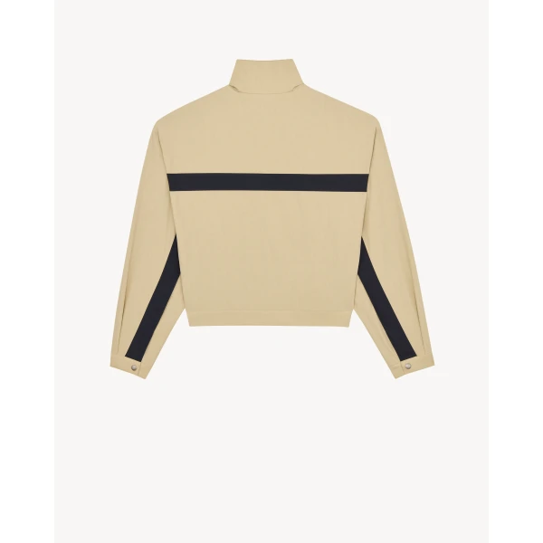 Beige Saint Laurent Jacket in Cotton, Mastic, view 3 | Jackets
