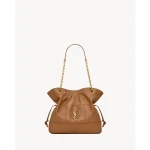 Brown Saint Laurent Jamie Shopping Small in Lambskin, Fox | Totes & Top-Handle Bags