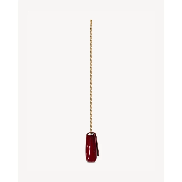 Red Saint Laurent Kate Small in Patent Leather, view 3 | Shoulder & Crossbody Bags