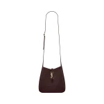 Brown Saint Laurent Le 5 À 7 Supple Crossbody in Suede, Arabica | Shoulder & Crossbody Bags