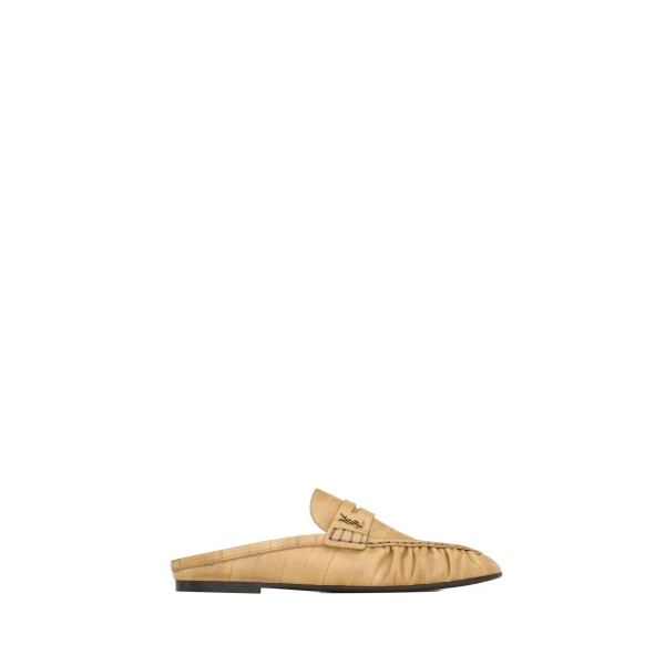 Le Loafer Mules in Hagfish, Soft Beige