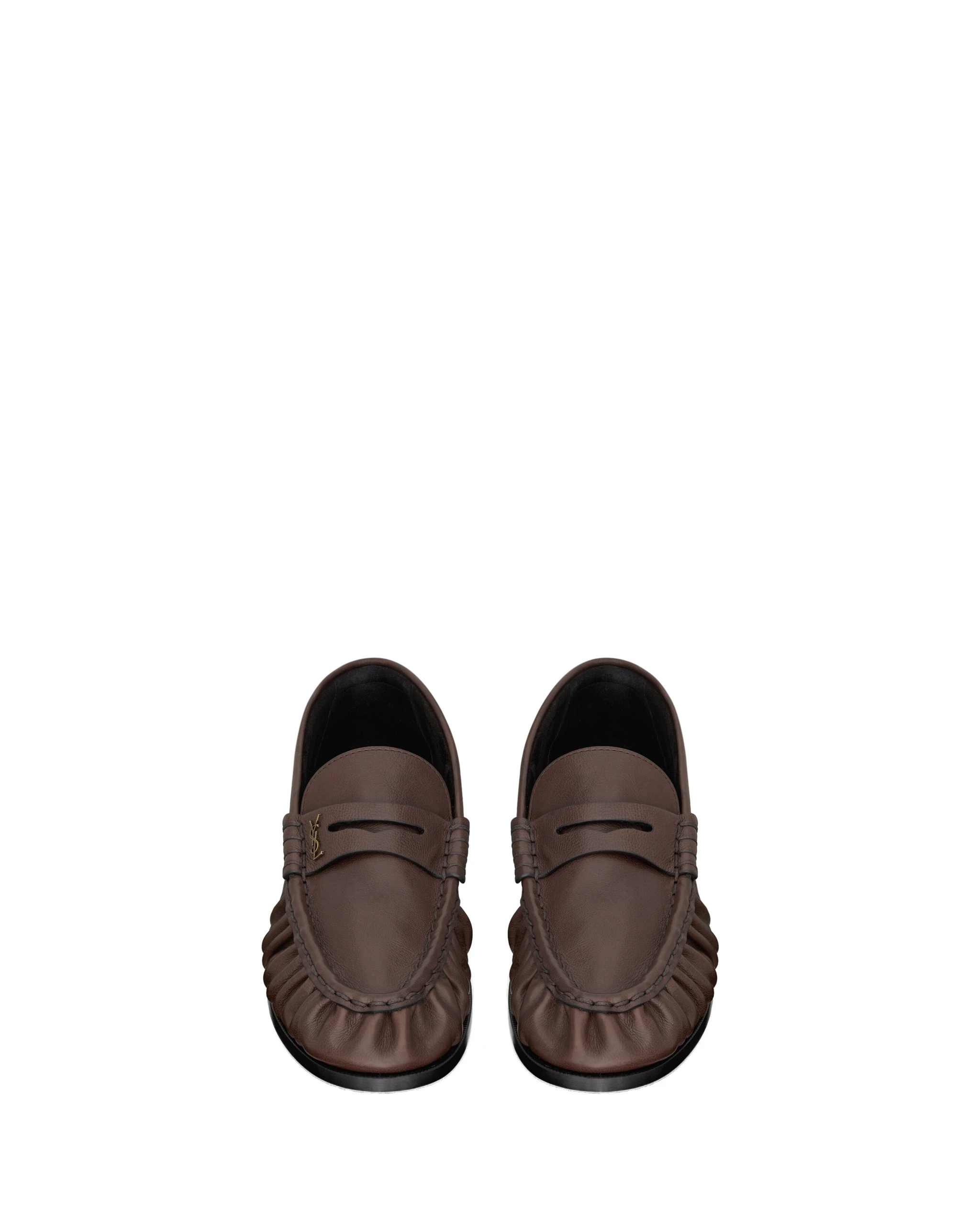 Saint Laurent Le Loafer Supple in Matte Leather, Paris Brown Brown Saint Laurent Le Loafer Supple in Matte Leather, Paris Brown | Loafers