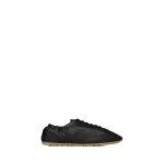 Black Saint Laurent Lewis Sneakers in Grained Leather | Sneakers