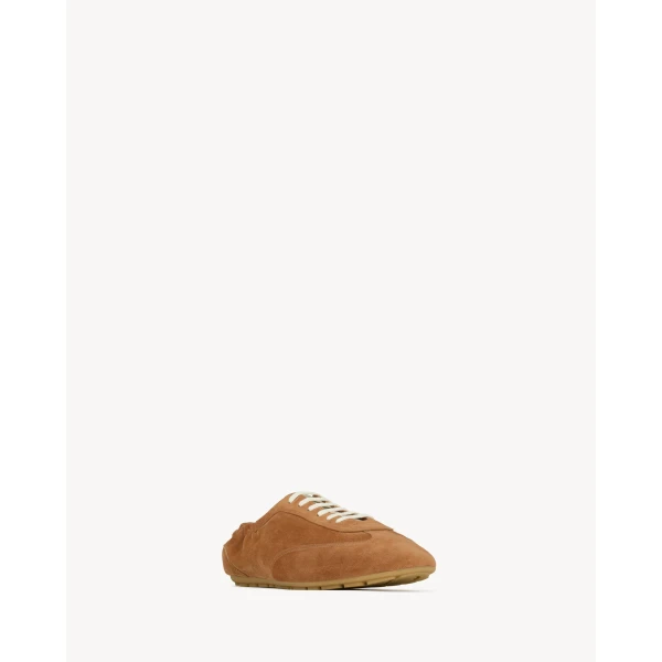 Brown Saint Laurent Lewis Sneakers in Suede, view 4 | Sneakers