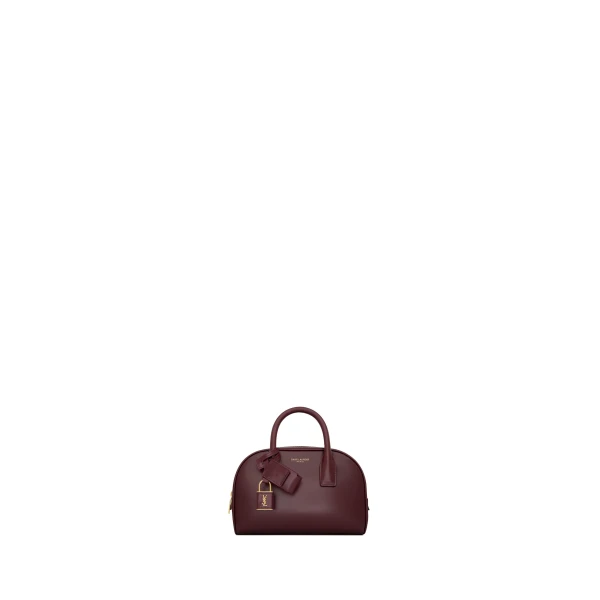 Mini Sac de Jour Boston in Box Saint Laurent, Rouge Cabernet