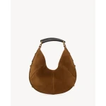 Brown Saint Laurent Mombasa Medium in Suede | Shoulder & Crossbody Bags